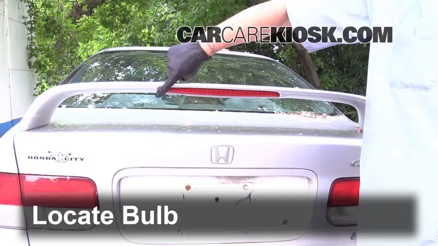 2000 Honda Civic EX 1.6L 4 Cyl. Coupe (2 Door) Lights Center Brake Light (replace bulb)